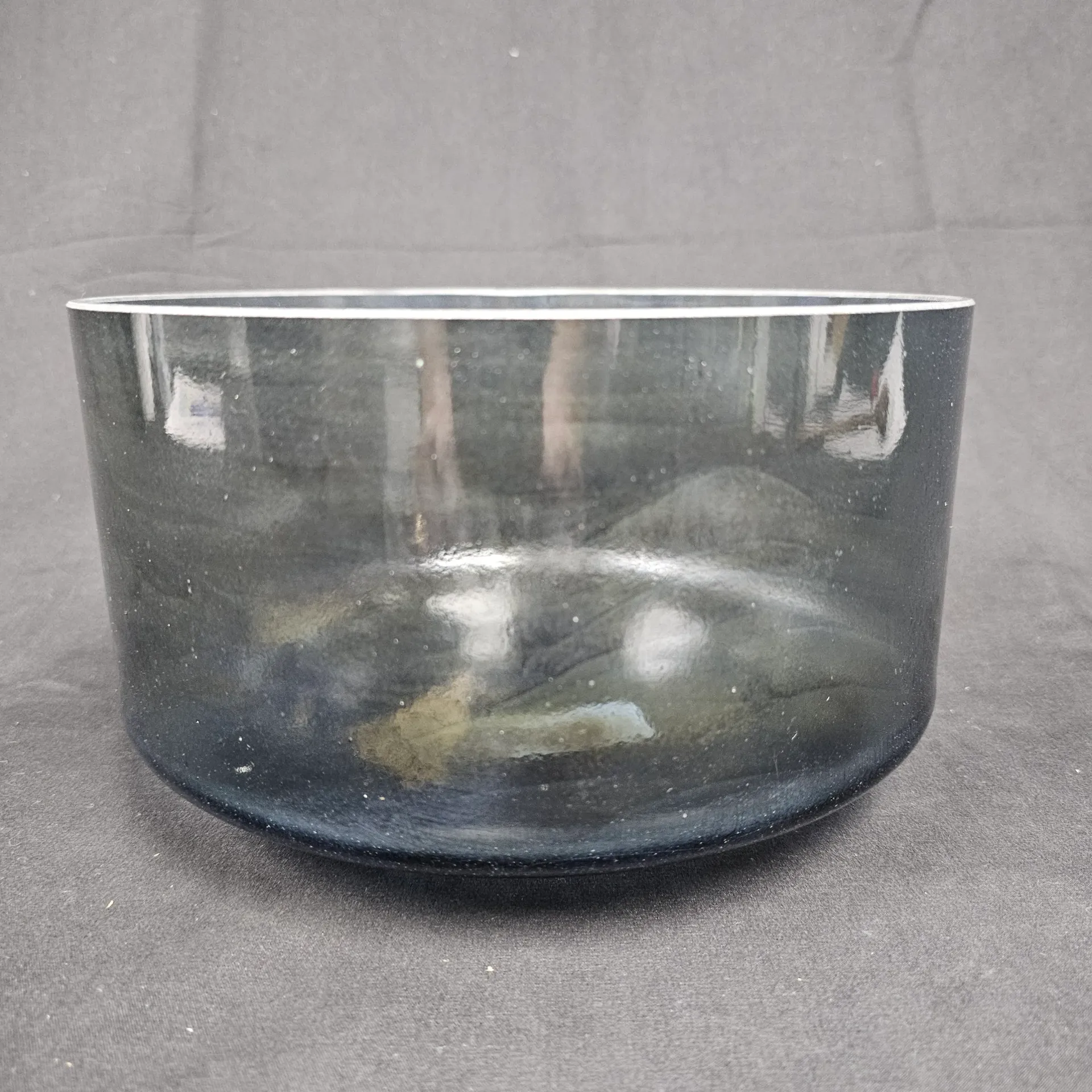 [#1535] 9" Kornerupine Infused Quartz Crystal Singing Bowl | 4F#+4 | 371 Hz