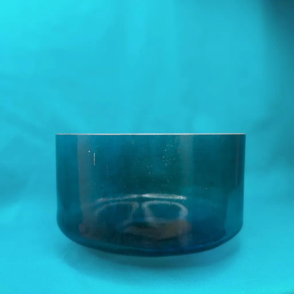[1535] [#1535] 9" Kornerupine Infused Quartz Crystal Singing Bowl | F#0