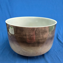 [#4286] Cacao Infused Quartz Crystal Singing Bowl | 14" | 3 F +9 | 175 Hz