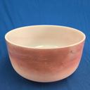 [#4288] 14" Rose Quartz Infused Quartz Crystal Singing Bowl | 3G#+26 | 210 Hz
