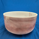 [#4290] 14" Rose Quartz Infused Quartz Crystal Singing Bowl | 3G-25 | 193 Hz