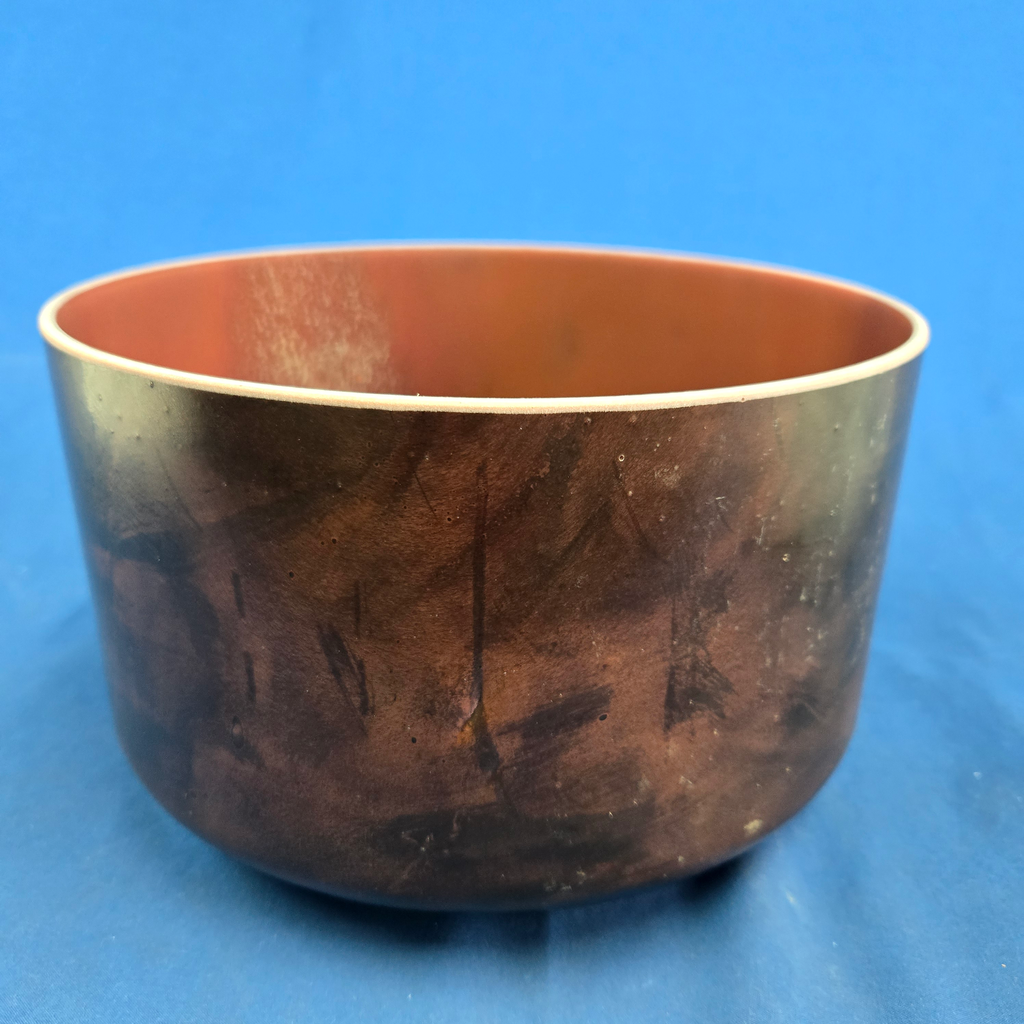 [#4306] Cherry & Acai Infused Quartz Crystal Singing Bowl | 9" | 4 C +49 | 269 Hz