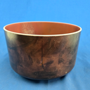 [#4306] Cherry & Acai Infused Quartz Crystal Singing Bowl | 9" | 4C+49 | 269 Hz Wabi-Sabi