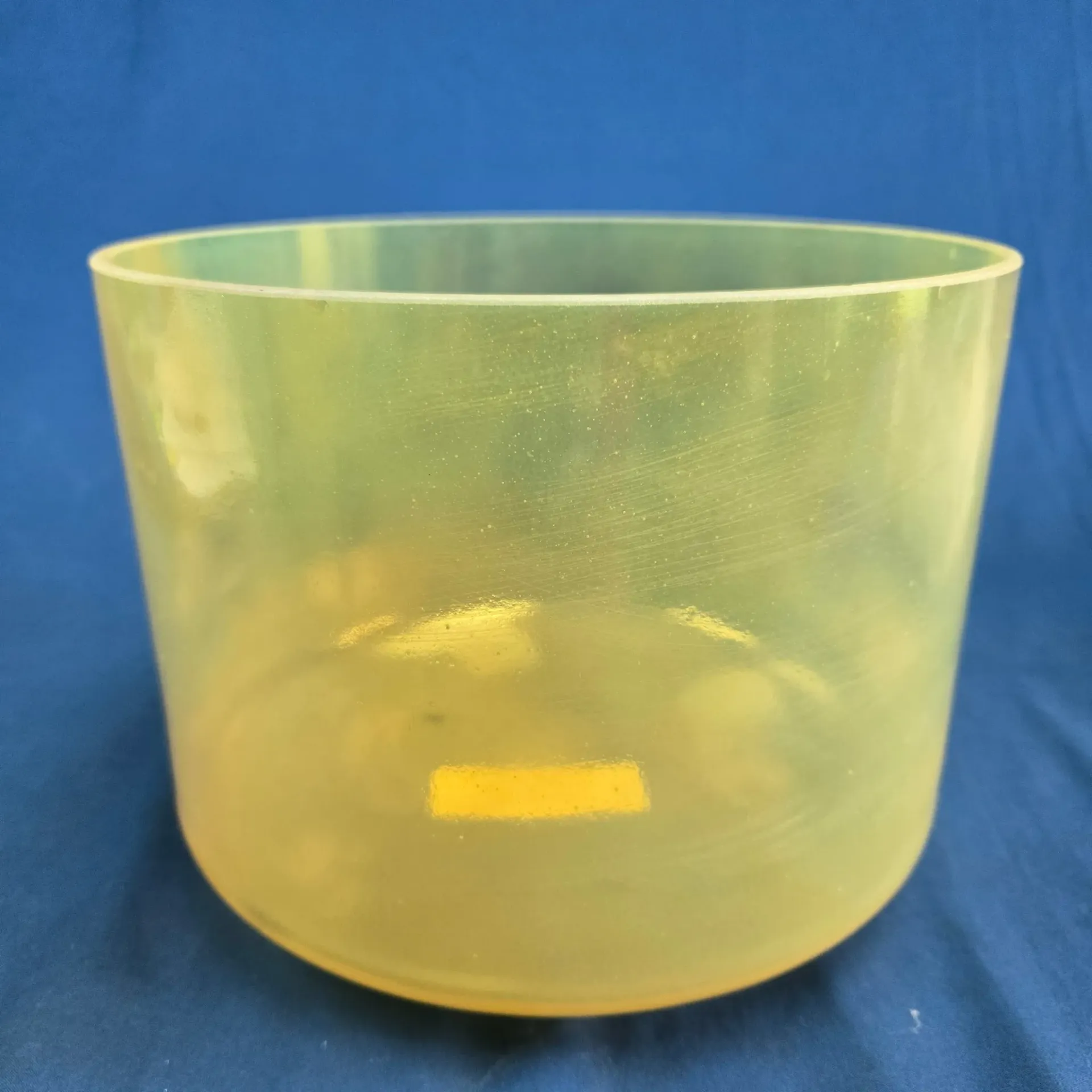 [#4324] Citrine Infused Quartz Crystal Singing Bowl | 9" | 4 D -12 | 291 Hz