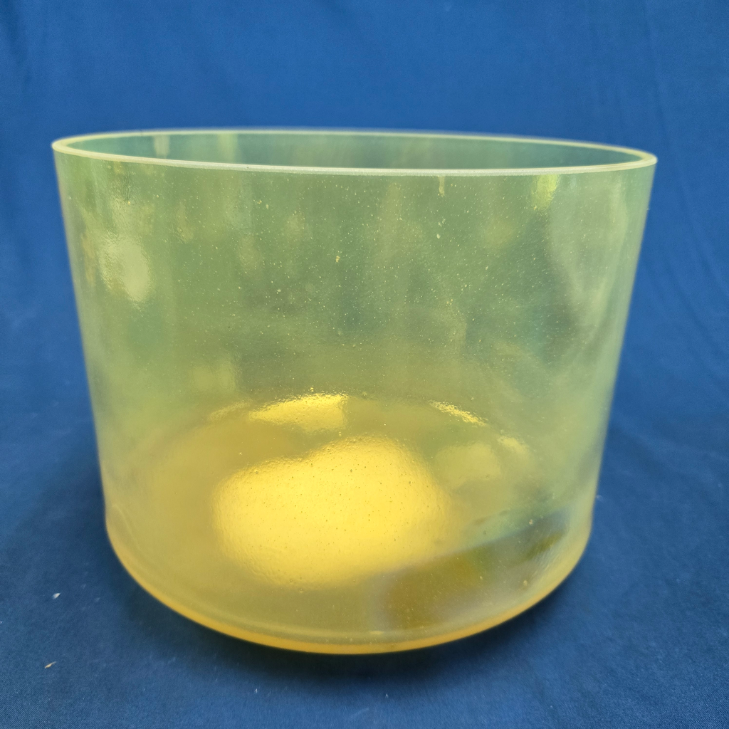 [#4326] Citrine Infused Quartz Crystal Singing Bowl | 9" | 4 D -5 | 292 Hz