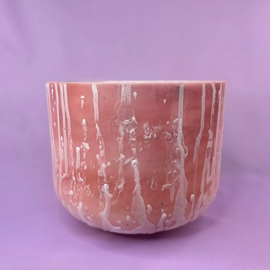 [1564] [#1564] 10" Cobalt Calcite Infused Quartz Crystal Singing Bowl | F#+35