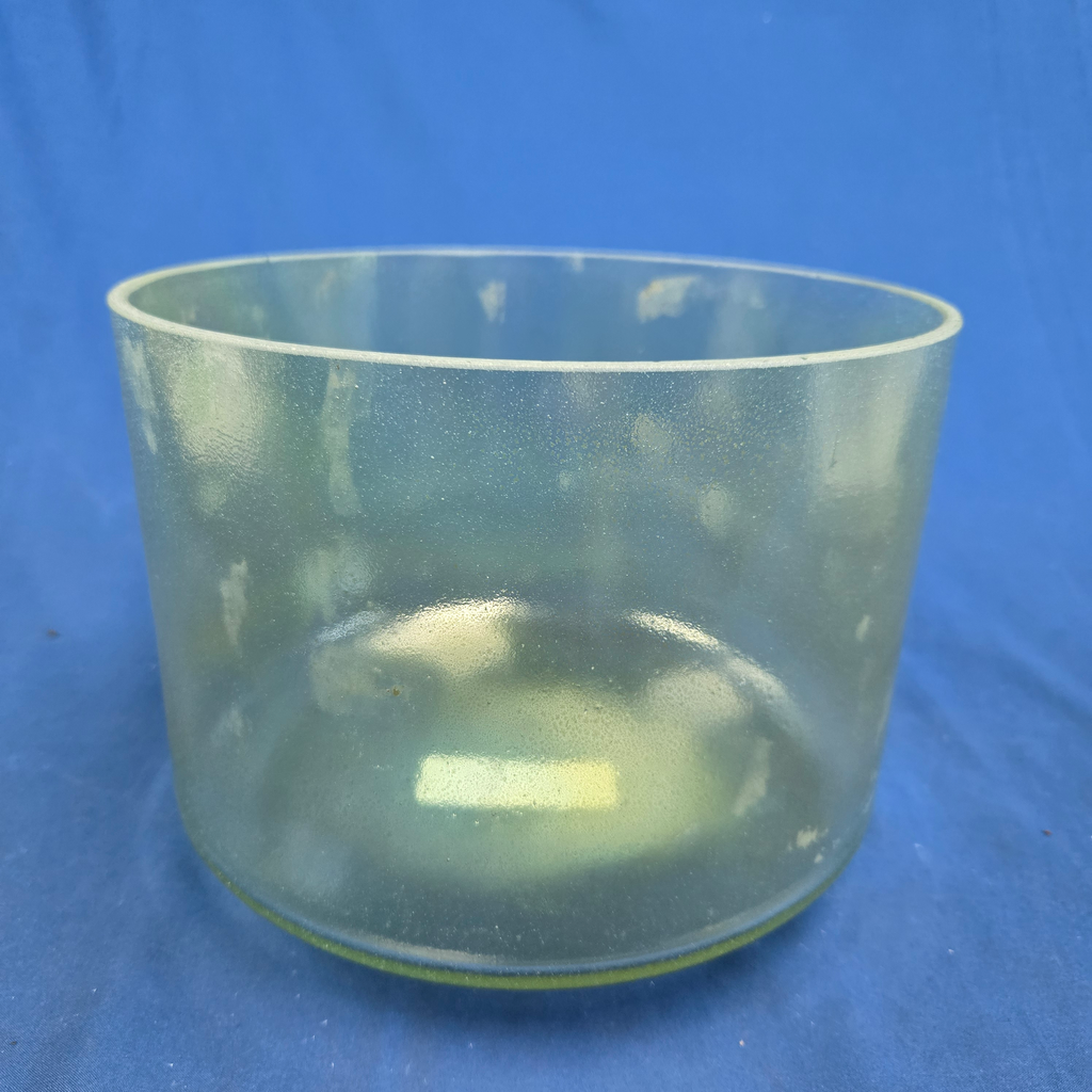 [4336] [#4336] 9" Dioptase Infused Quartz Crystal Singing Bowl | 4E+14 | 332 Hz