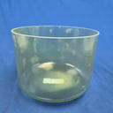 [#4336] 9" Dioptase Infused Quartz Crystal Singing Bowl | 4E+14 | 332 Hz
