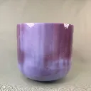 [#1565] 10" Magenta Sapphire Infused Quartz Crystal Singing Bowl | F#-25