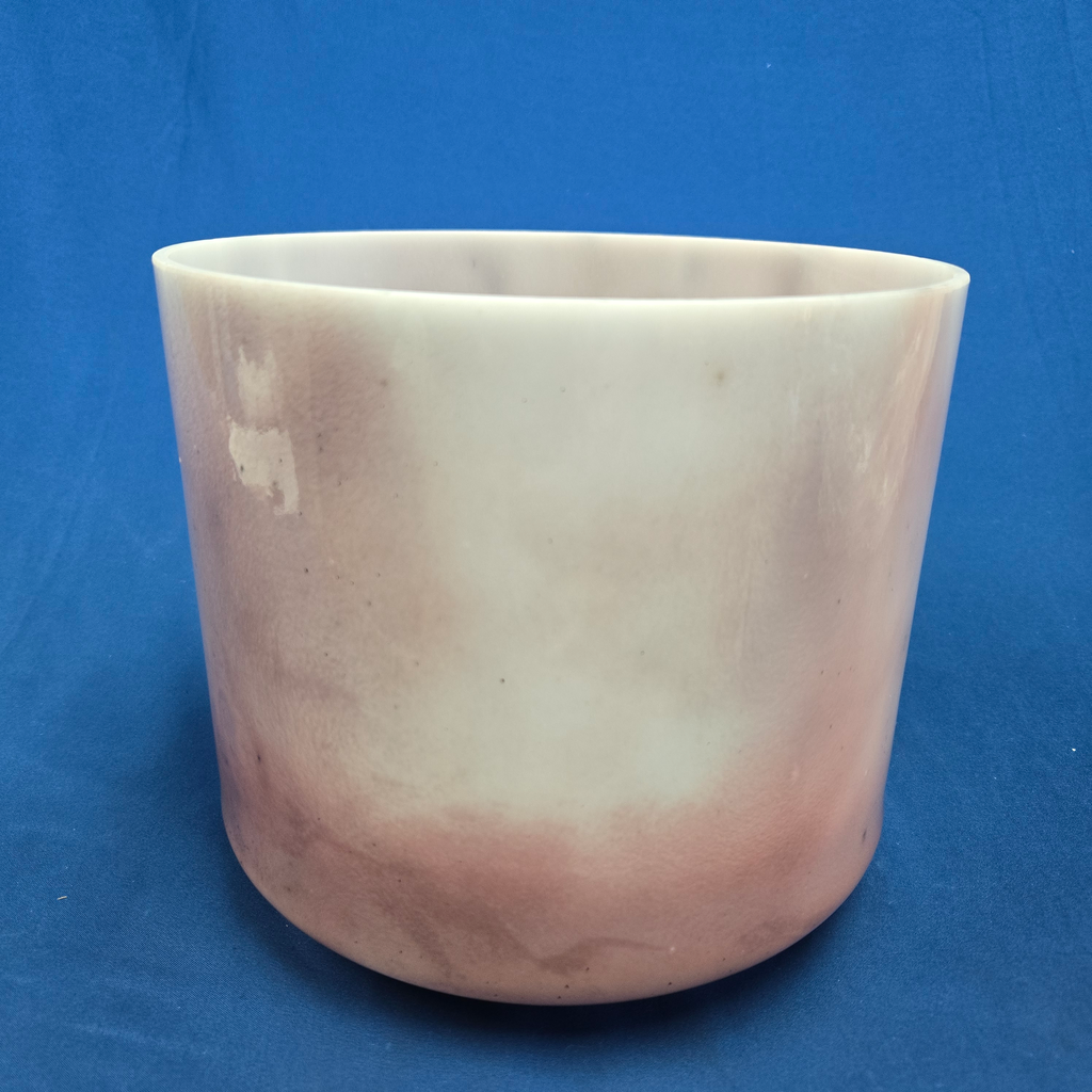 [4367] [#4367] 9" Magenta Sapphire Infused Quartz Crystal Singing Bowl | 3B+5 | 247 Hz