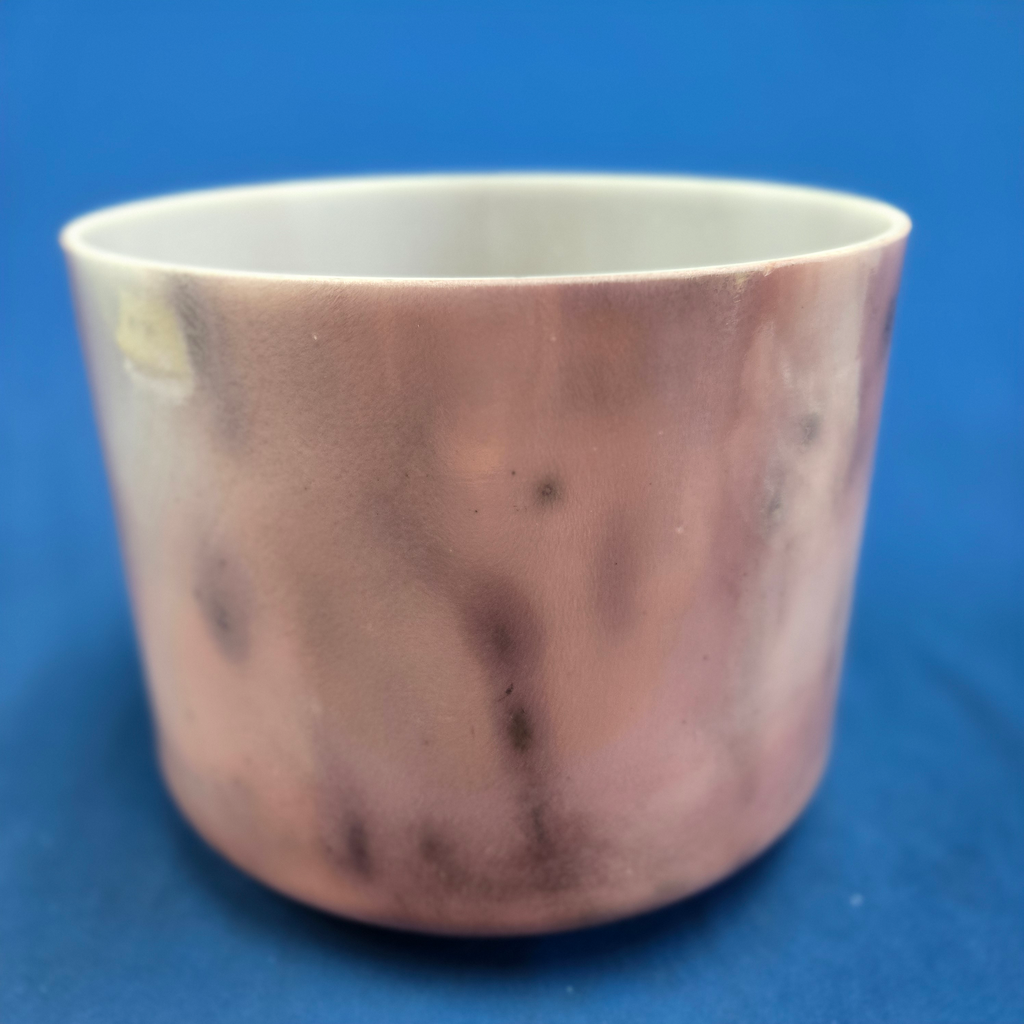 [4369] [#4369] 9" Magenta Sapphire Infused Quartz Crystal Singing Bowl | 4C#+6 | 278 Hz