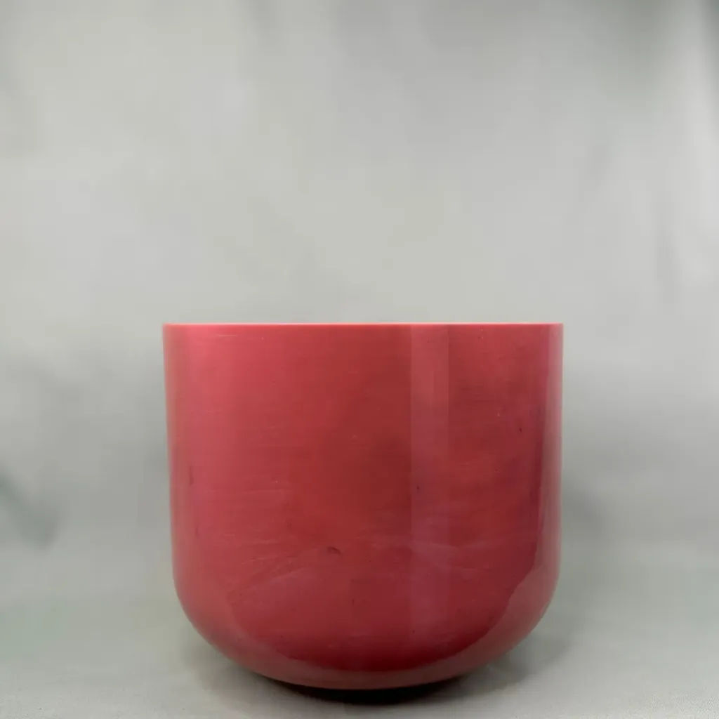 [1577] [#1577] 10" Hessonite Infused Quartz Crystal Singing Bowl | G#-45