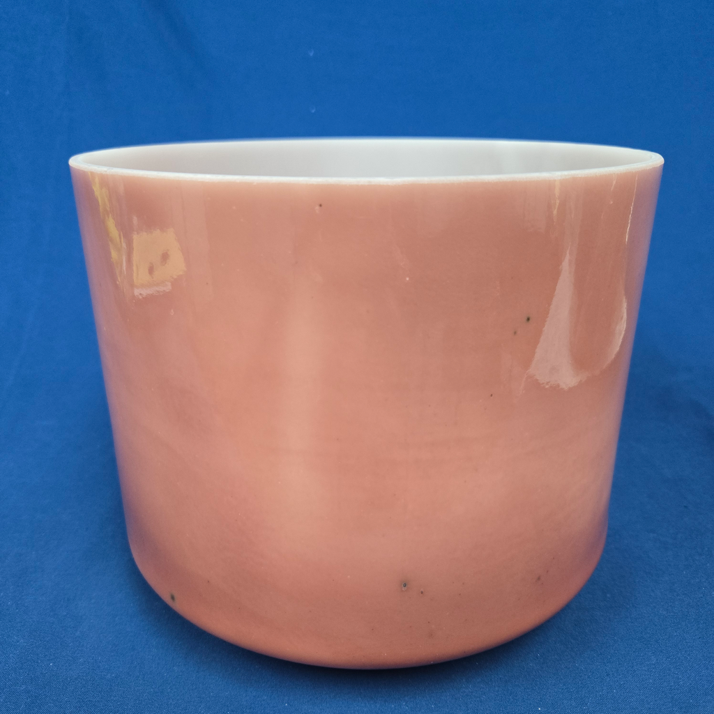 [4375] [#4375] 9" Rose Quartz Infused Quartz Crystal Singing Bowl | 4C#+16 | 279 Hz