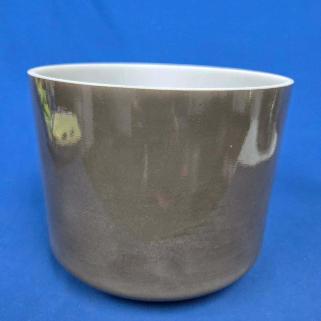 [4381] [#4381] 9" Trace Mineral Infused Quartz Crystal Singing Bowl | 4F#-17 | 366 Hz