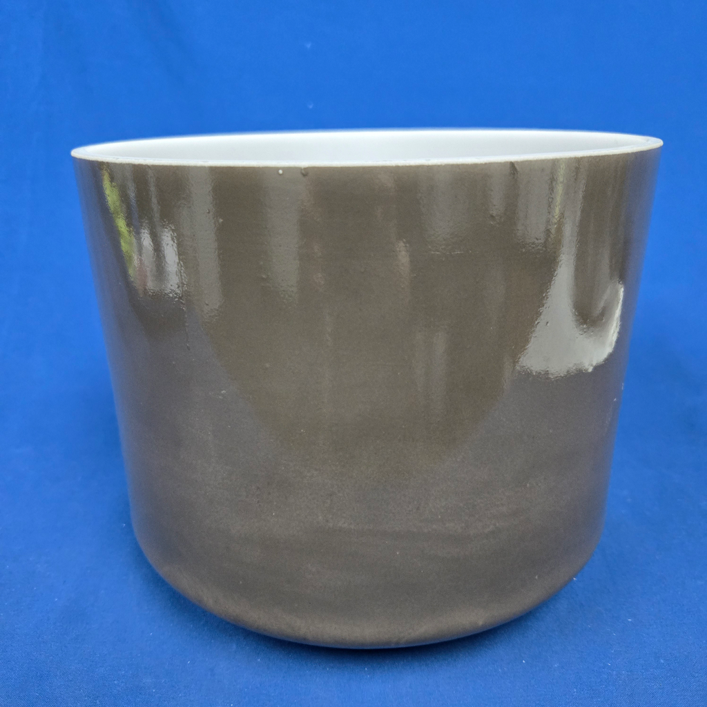[4386] [#4386] 9" Trace Mineral Infused Quartz Crystal Singing Bowl | 4F#+8 | 371 Hz