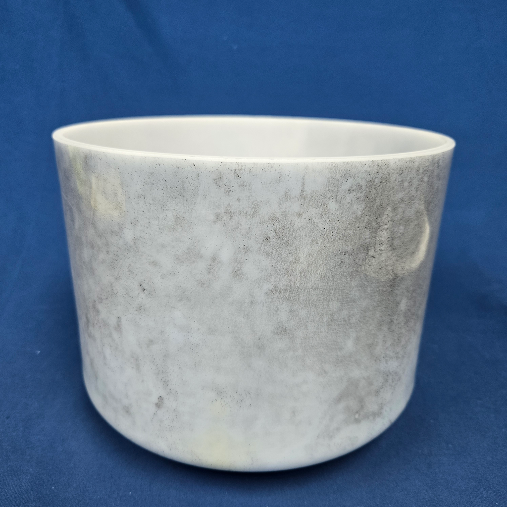 [#4389] Apatite Infused Quartz Crystal Singing Bowl | 9" | 4 F -45 | 340 Hz