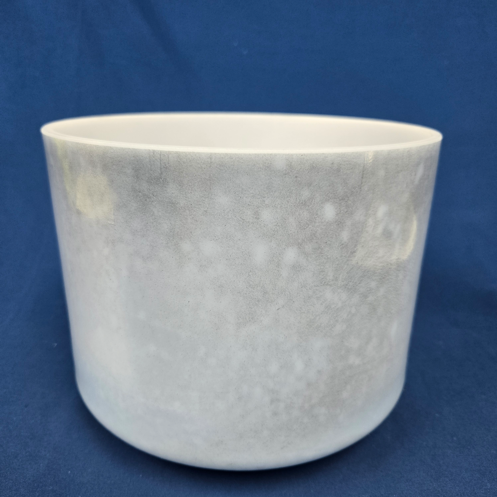 [#4393] Apatite Infused Quartz Crystal Singing Bowl | 9" | 4 F# +38 | 378 Hz