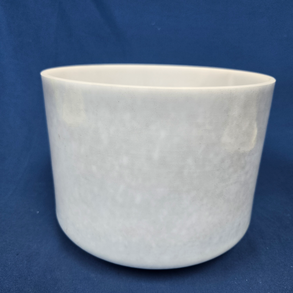 [#4394] 9" Apatite Infused Quartz Crystal Singing Bowl | 4G-42 | 382 Hz