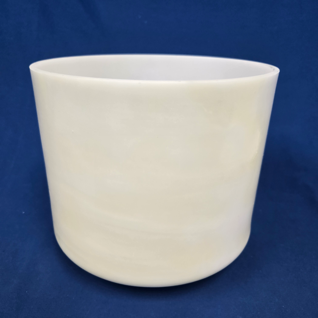 [4397] [#4397] 9" Calcium Infused Quartz Crystal Singing Bowl | 4E+13 | 332 Hz