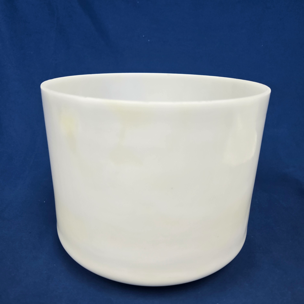 [4398] [#4398] 9" Calcium Infused Quartz Crystal Singing Bowl | 4C+23 | 265 Hz