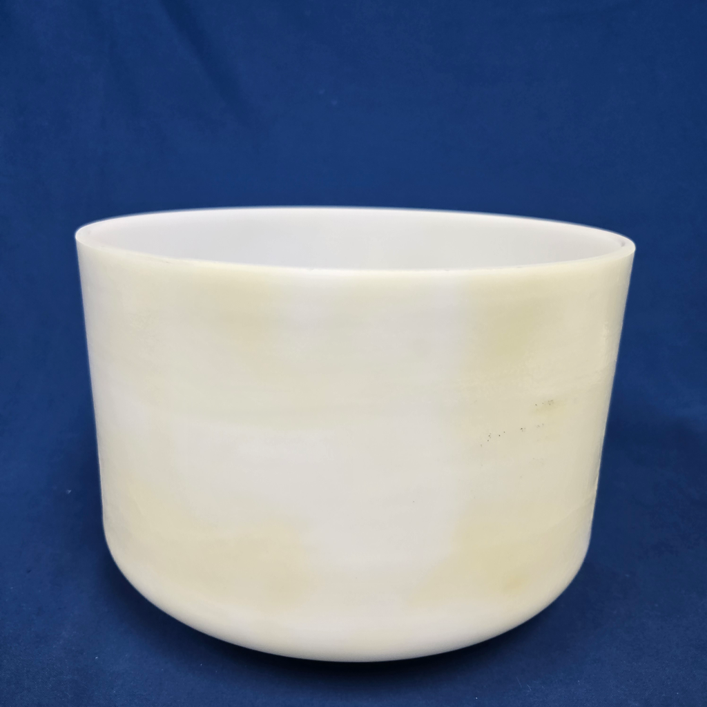 [4399] [#4399] 9" Calcium Infused Quartz Crystal Singing Bowl | 4G-26 | 385 Hz