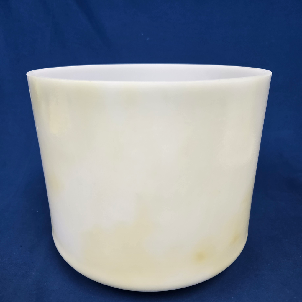 [4401] [#4401] 9" Calcium Infused Quartz Crystal Singing Bowl | 4F+32 | 355 Hz