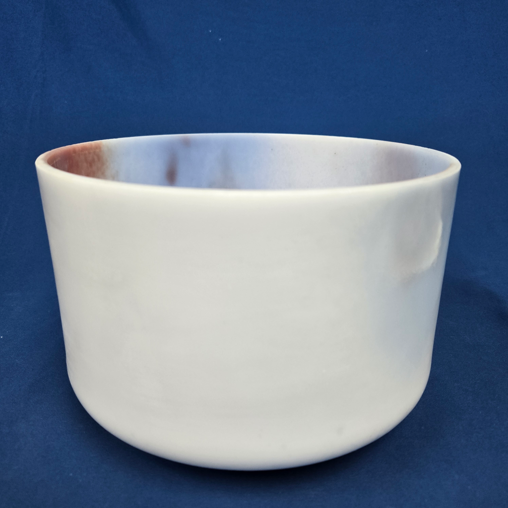[4403] [#4403] 9" Lepidolite Infused Quartz Crystal Singing Bowl | 4G#+35 | 423 Hz