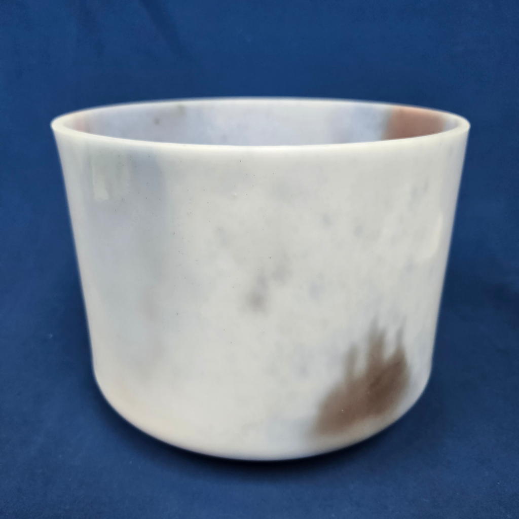 [4405] [#4405] 9" Lepidolite Infused Quartz Crystal Singing Bowl | 4F#+31 | 376 Hz
