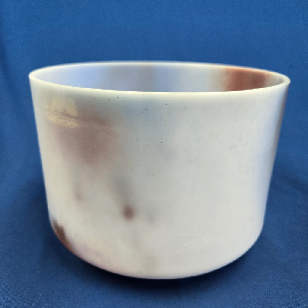 [4406] [#4406] 9" Lepidolite Infused Quartz Crystal Singing Bowl | 4F+10 | 351 Hz