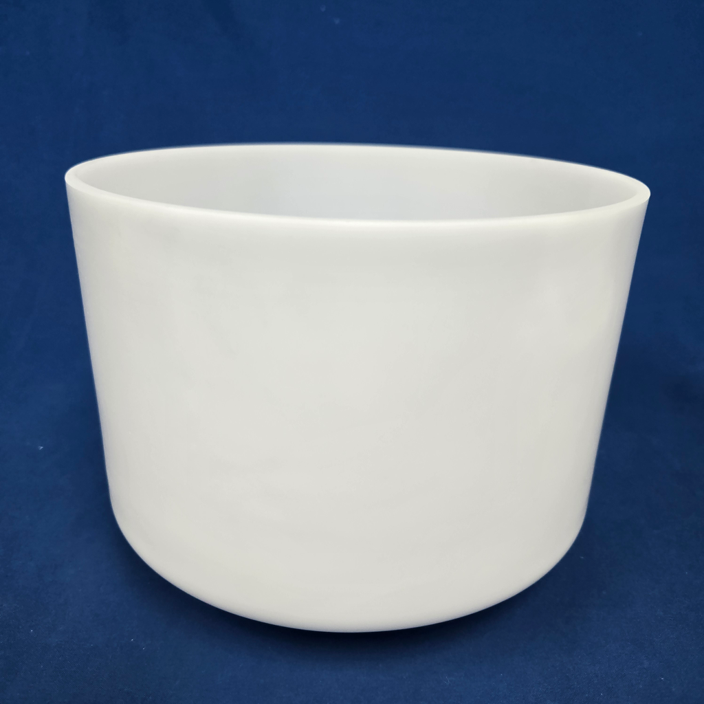 [4407] [#4407] 9" Opaque Quartz Crystal Singing Bowl | 4E-46 | 320 Hz