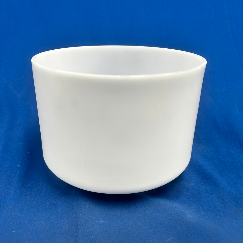 [4411] [#4411] 9" Opaque Quartz Crystal Singing Bowl | 4F-39 | 341 Hz