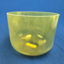 [#4424] Apache Peridot Infused Quartz Crystal Singing Bowl | 10" | 3B -34 | 242 Hz