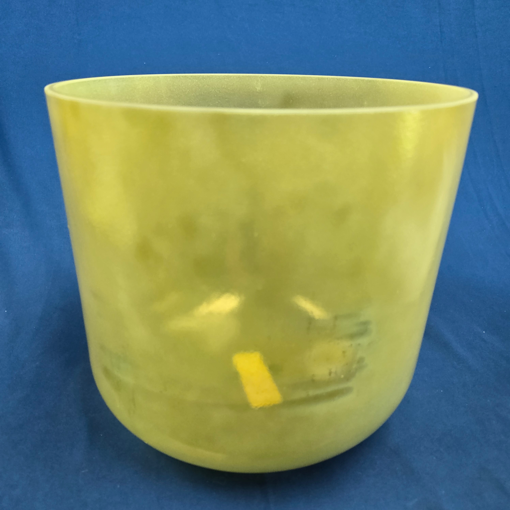 [#4430] 10" Citrine Infused Quartz Crystal Singing Bowl | 4C#-19 | 274 Hz