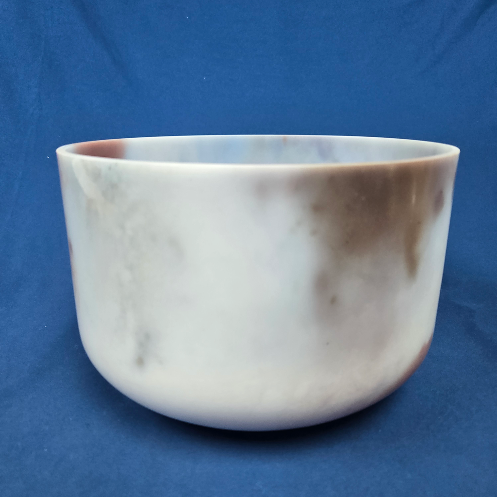 [4434] [#4434] 10" Lepidolite Infused Quartz Crystal Singing Bowl | 4D#-22 | 307 Hz