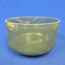 [#4444] Moldavite Infused Quartz Crystal Singing Bowl | 10" | 4D# 0 | 311 Hz