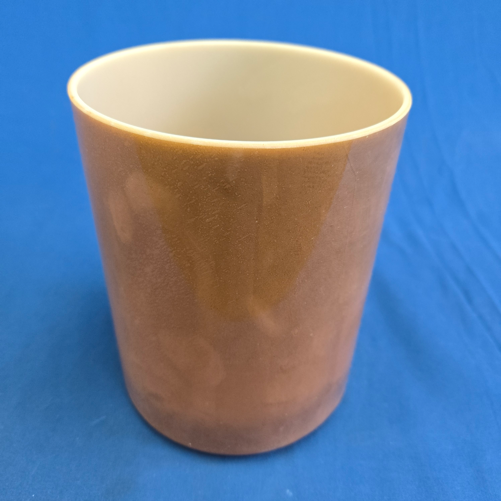 [4457] [#4457] 6" Cacao Infused Quartz Crystal Singing Bowl | 4B-21 | 487 Hz