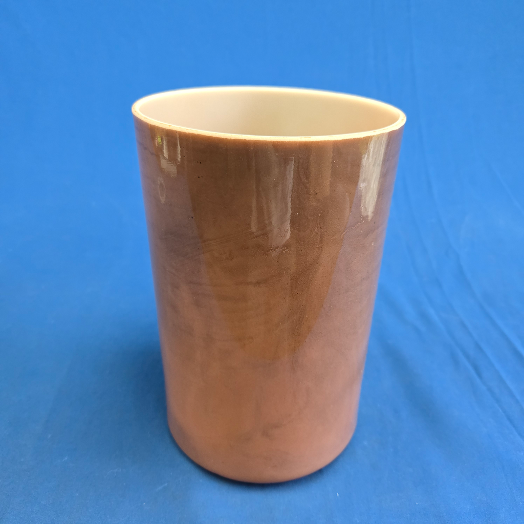 [4459] [#4459] 6" Cacao Infused Quartz Crystal Singing Bowl | 4A#-39 | 455 Hz