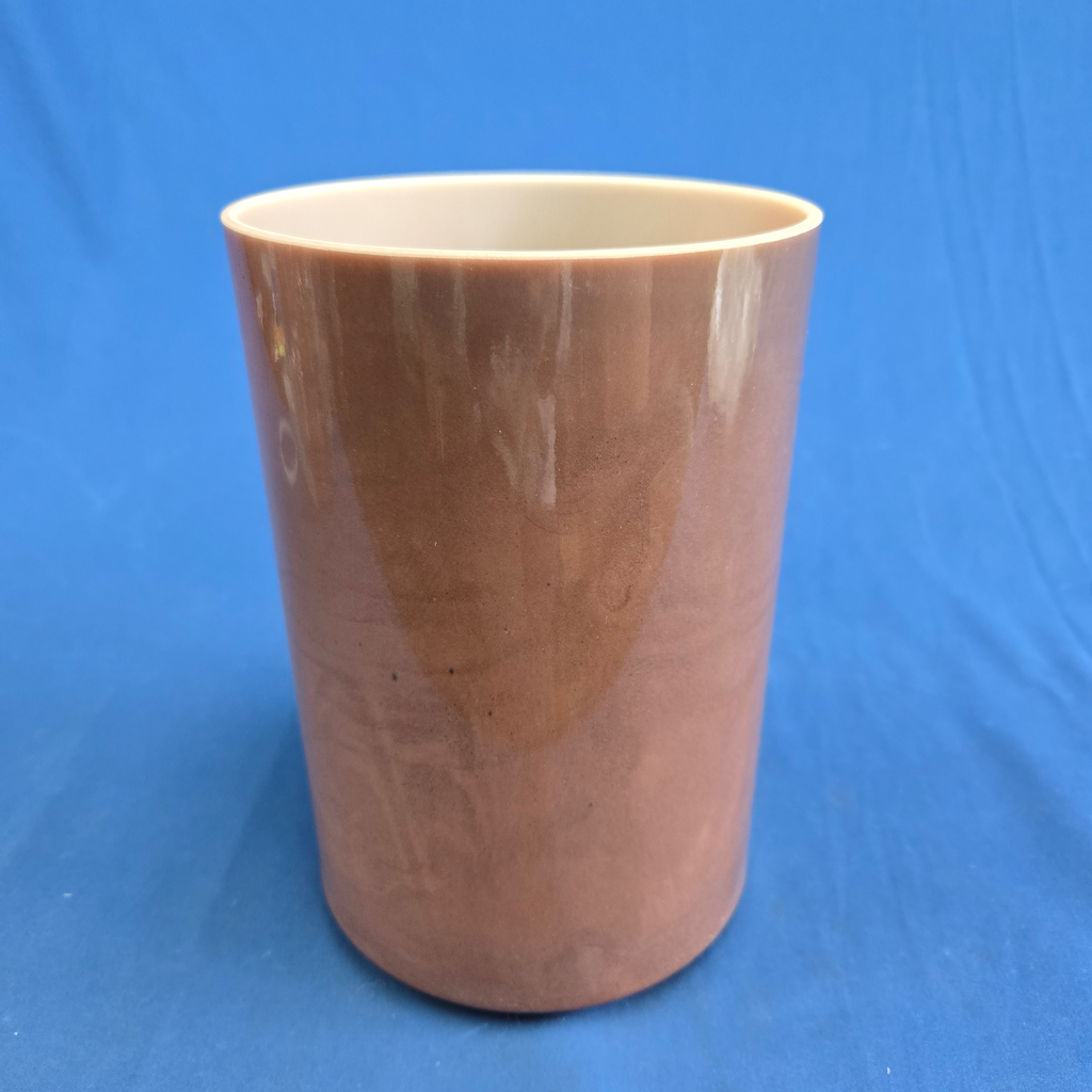[#4463] Cacao Infused Quartz Crystal Singing Bowl | 6" | 4A0 | 439 Hz