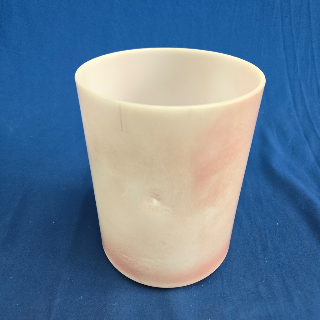 [4464] [#4464] 6" Himalayan Pink Salt Infused Quartz Crystal Singing Bowl | 4B+41 | 505 Hz