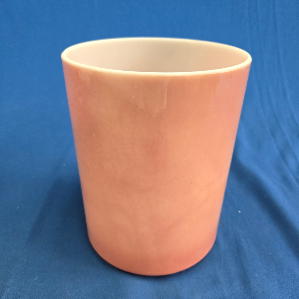 [4468] [#4468] 6" Rose Quartz Infused Quartz Crystal Singing Bowl | 4A#+23 | 472 Hz