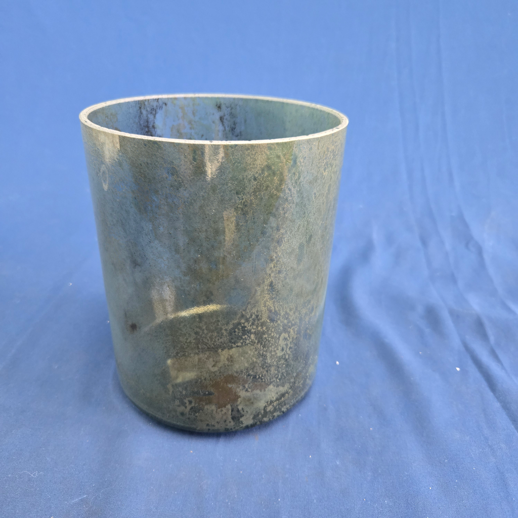 [4479] [#4479] 6" Dioptase Infused Quartz Crystal Singing Bowl | 5C#+42 | 568 Hz