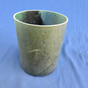 [#4480] 6" Dioptase Infused Quartz Crystal Singing Bowl | 4B+28 | 502 Hz