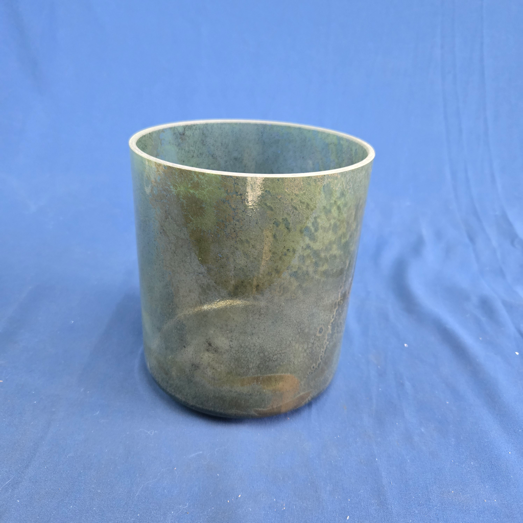 [4481] [#4481] 6" Dioptase Infused Quartz Crystal Singing Bowl | 5C+42 | 536 Hz