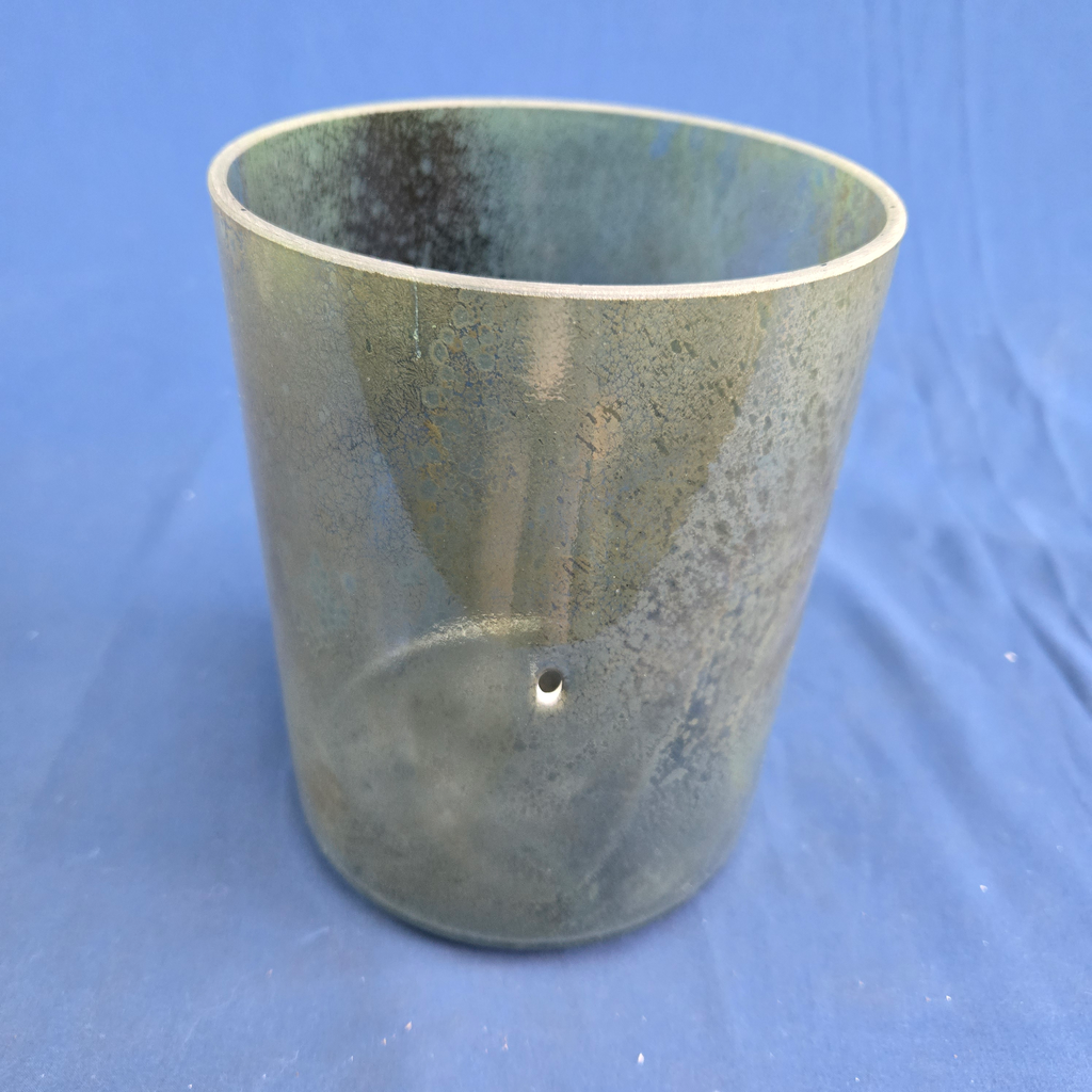 [4482] [#4482] 6" Dioptase Infused Quartz Crystal Singing Bowl | 5C#-11 | 550 Hz