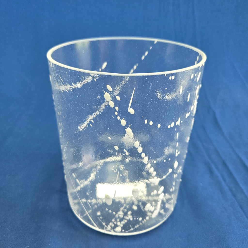 [4487] [#4487] 6" Apophyllite Infused Quartz Crystal Singing Bowl | 4A#0 | 466 Hz
