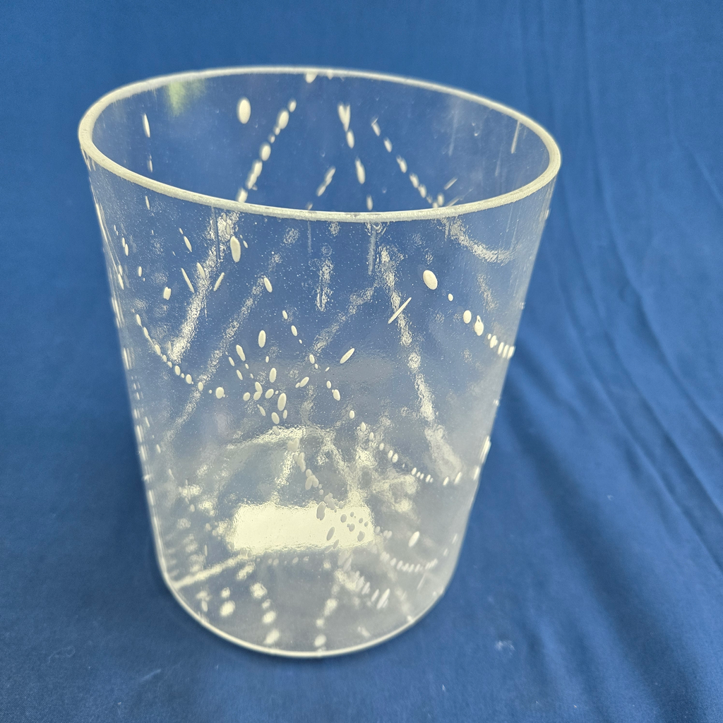 [4488] [#4488] 6" Apophyllite Infused Quartz Crystal Singing Bowl | 4A-22 | 445 Hz