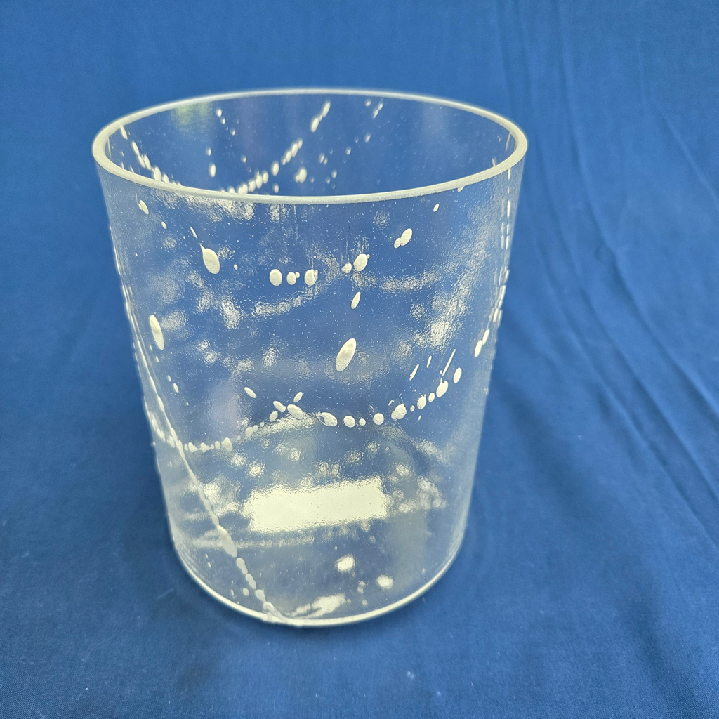 [4489] [#4489] 6" Apophyllite Infused Quartz Crystal Singing Bowl | 4B+20 | 499 Hz