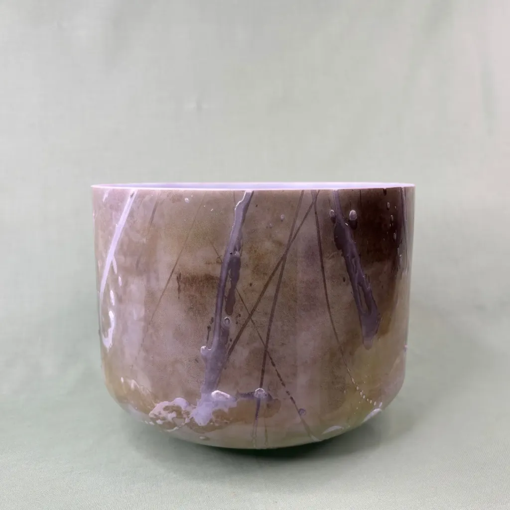 [1706] [#1706] 10" Apatite Infused Quartz Crystal Singing Bowl | 3A#+15 | 235 Hz