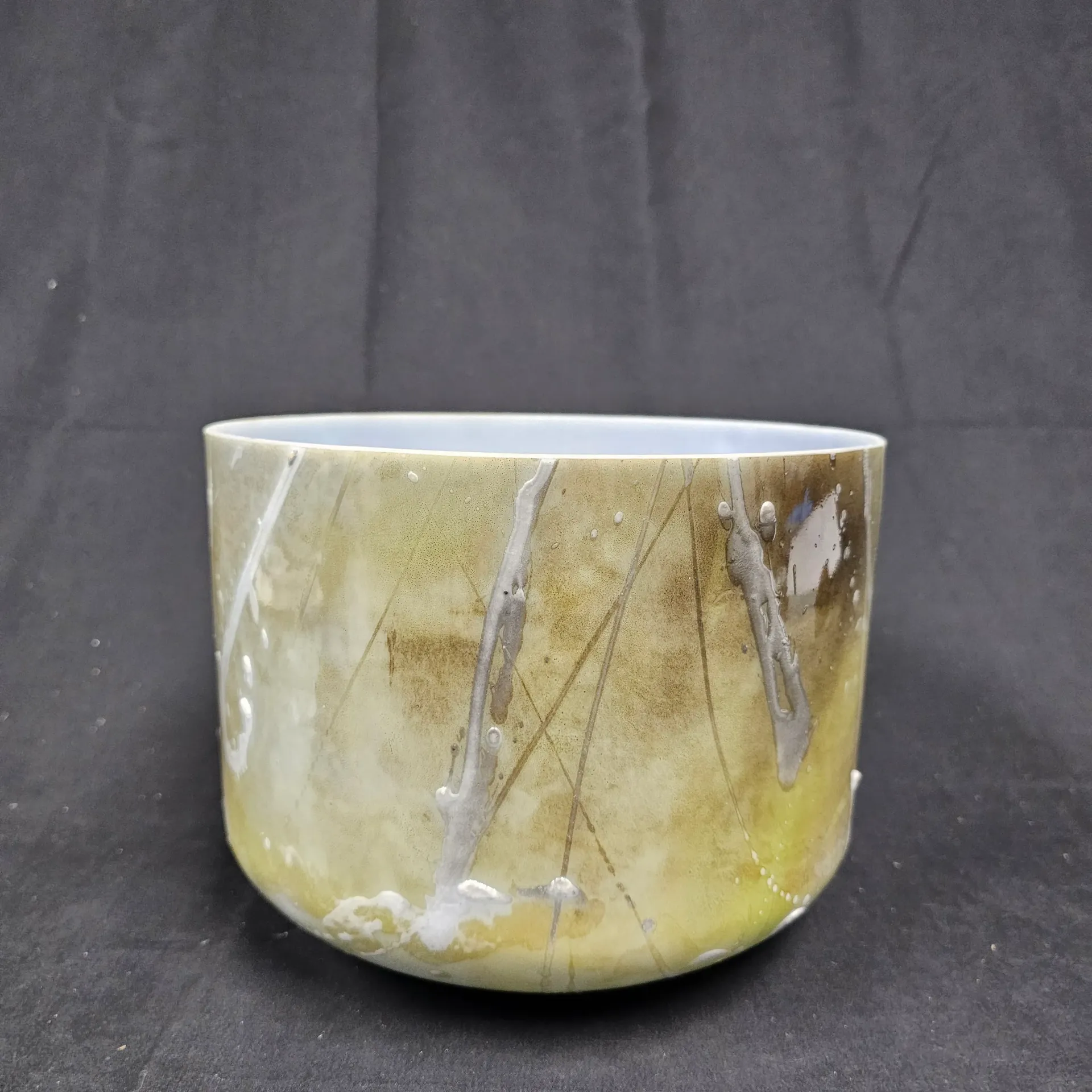 [#1706] 10" Apatite Infused Quartz Crystal Singing Bowl | 3A#+21 | 236 Hz