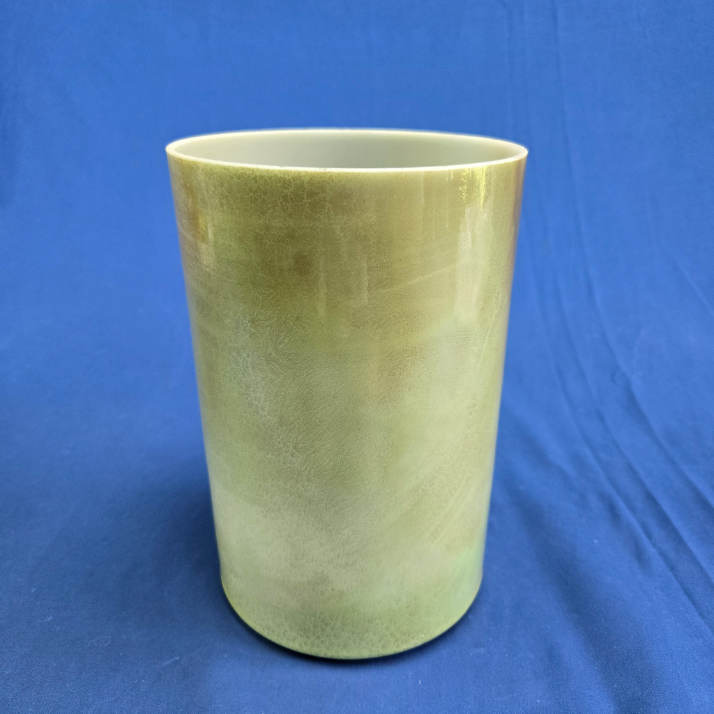[4496] [#4496] 6" Matcha & Honey Infused Quartz Crystal Singing Bowl | 4F#+23 | 375 Hz